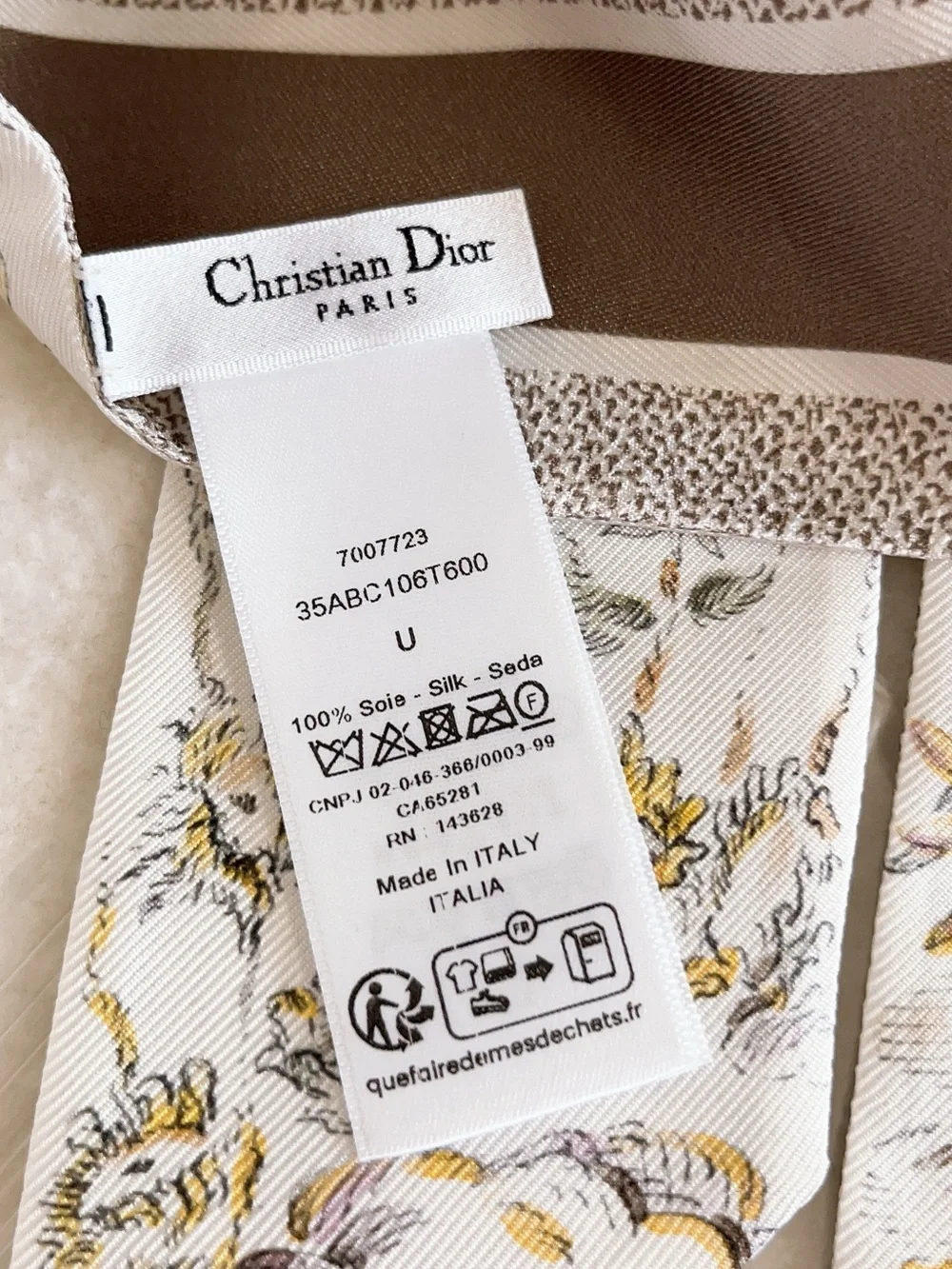 Dior jardin mitzah scarf